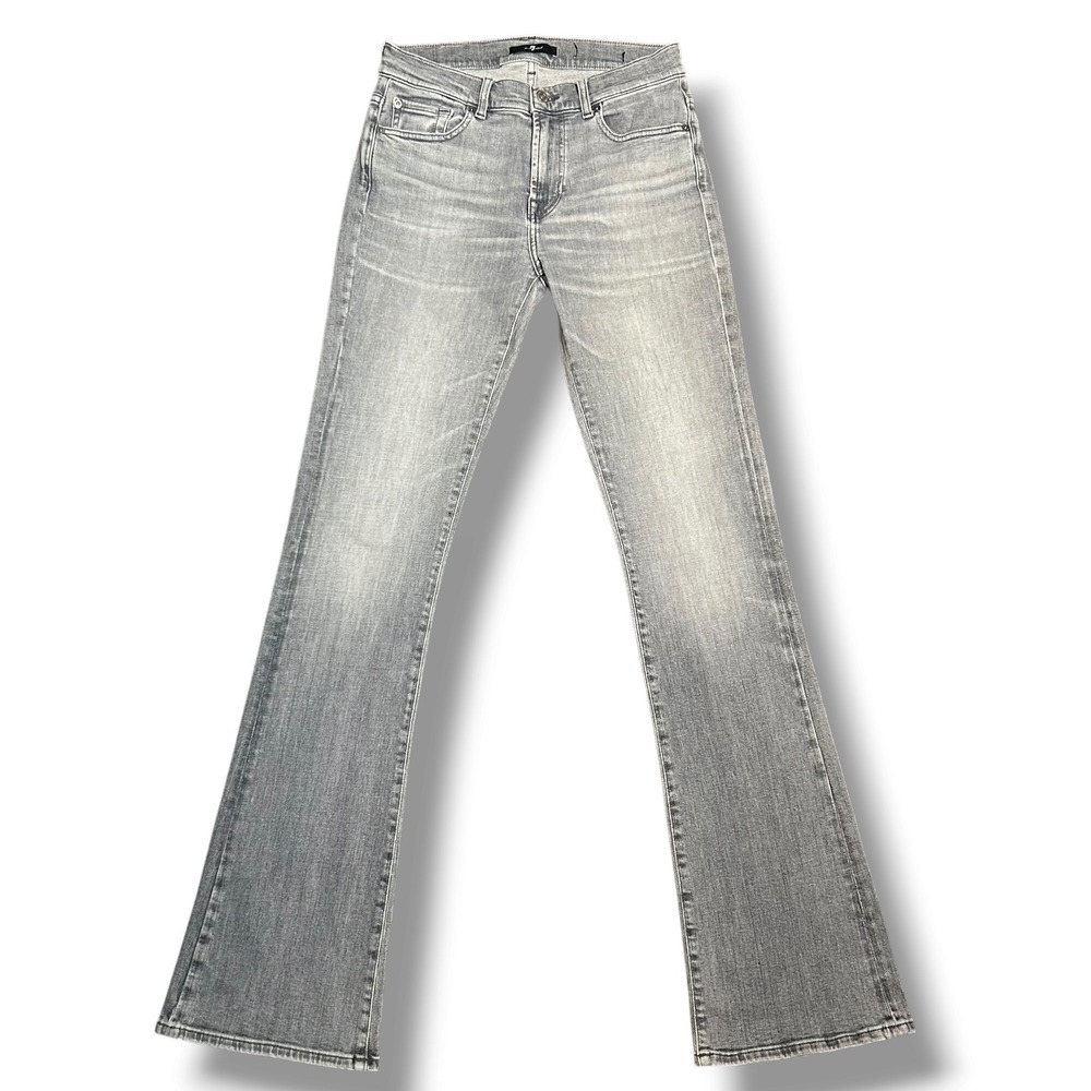 7 For All Mankind Bootcut Denim Jeans Grey Soho Wash Women's Size 29 Long